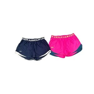 Under Armour Women's‎ Play up 2.0 Navy Blue & Pink short Lot medium